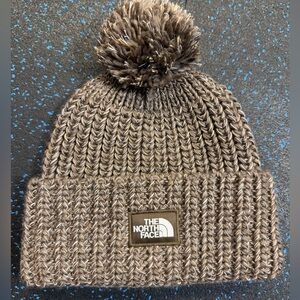 The North Face Cozy Cabin Knit Beanie with Pom-Pom